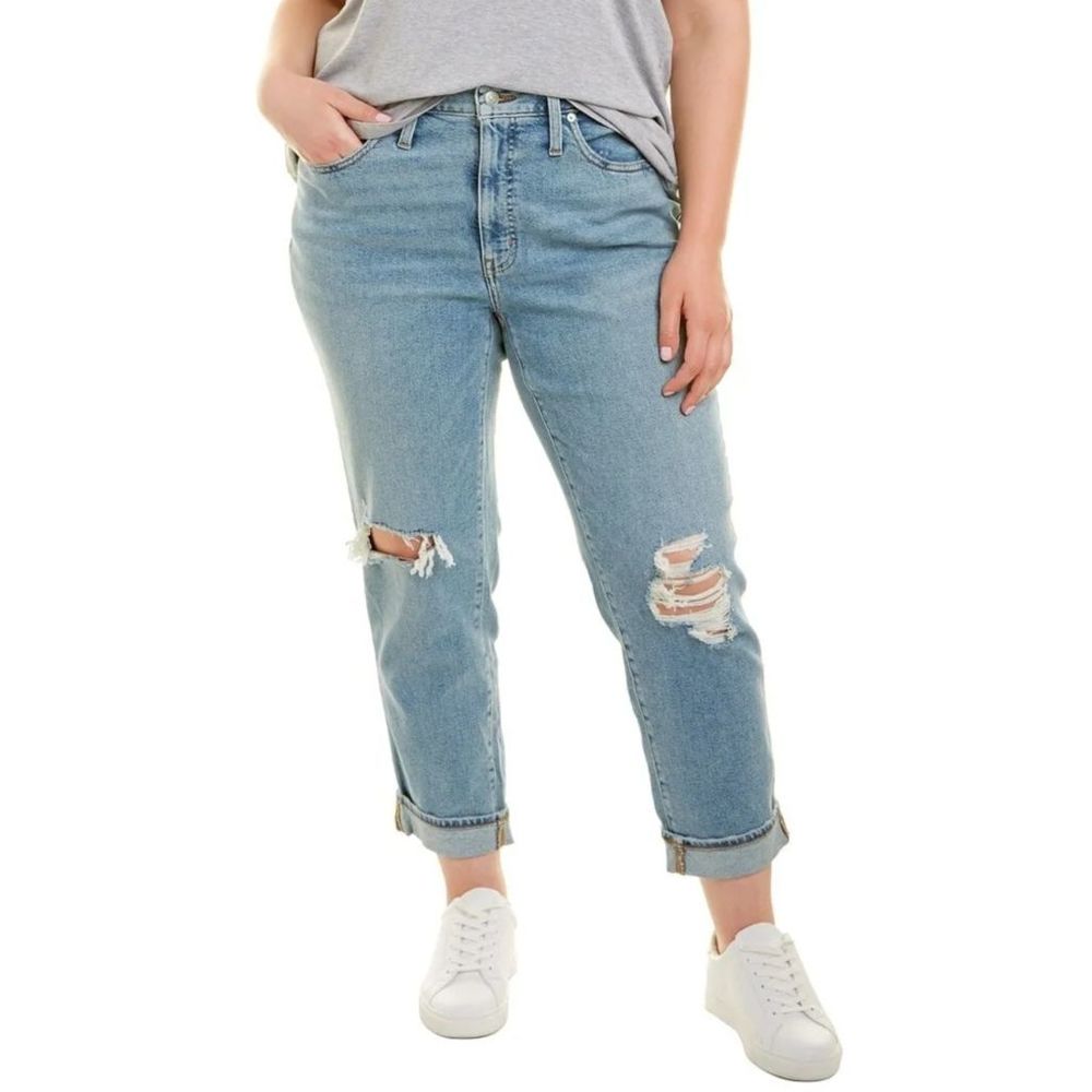 Madewell Roadtripper Slim Boy Cadell Wash Jeans Size 18W new with tags
